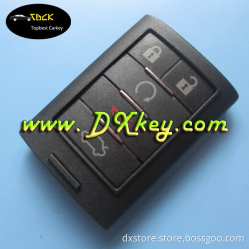 Topbest 4+1 button smart key cover for cadillac key cadillac key cover